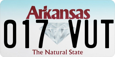 AR license plate 017VUT