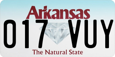 AR license plate 017VUY