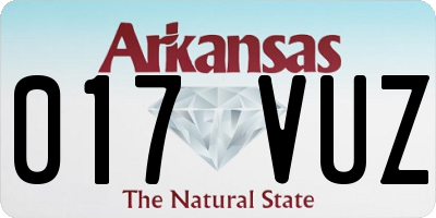 AR license plate 017VUZ