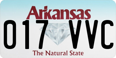 AR license plate 017VVC