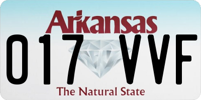 AR license plate 017VVF