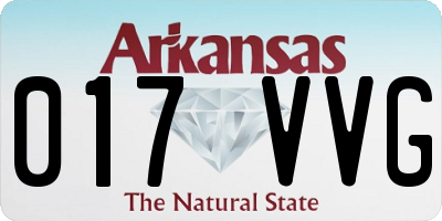 AR license plate 017VVG