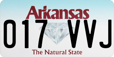 AR license plate 017VVJ