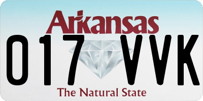AR license plate 017VVK