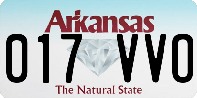 AR license plate 017VVO
