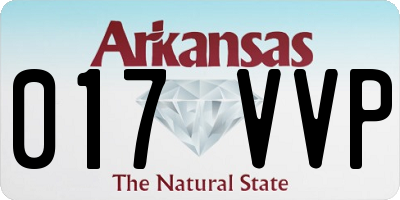 AR license plate 017VVP