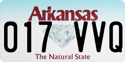 AR license plate 017VVQ