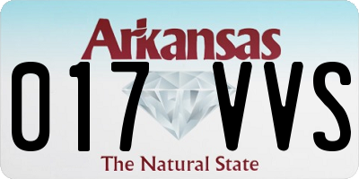 AR license plate 017VVS