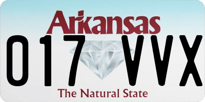 AR license plate 017VVX