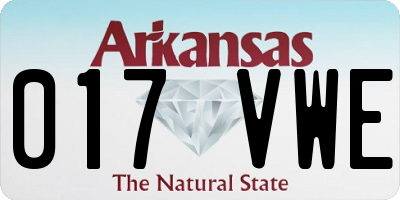 AR license plate 017VWE