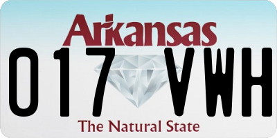 AR license plate 017VWH