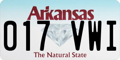 AR license plate 017VWI
