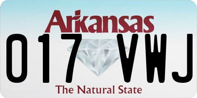 AR license plate 017VWJ