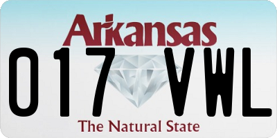 AR license plate 017VWL