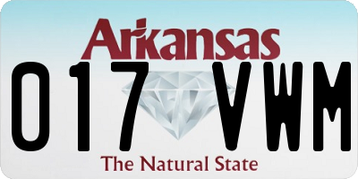 AR license plate 017VWM