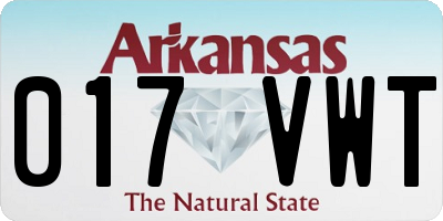 AR license plate 017VWT