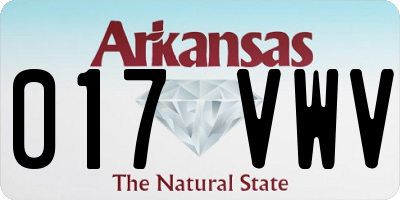 AR license plate 017VWV