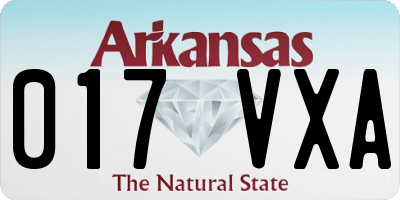 AR license plate 017VXA