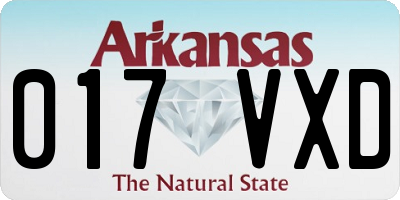 AR license plate 017VXD