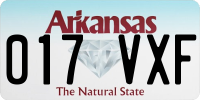 AR license plate 017VXF