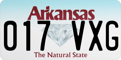 AR license plate 017VXG