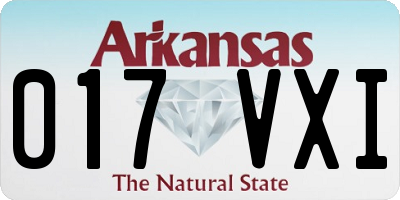 AR license plate 017VXI