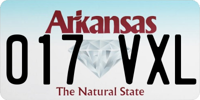 AR license plate 017VXL