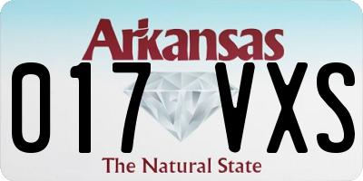 AR license plate 017VXS