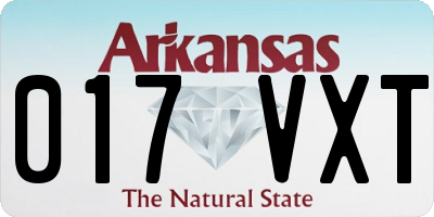 AR license plate 017VXT