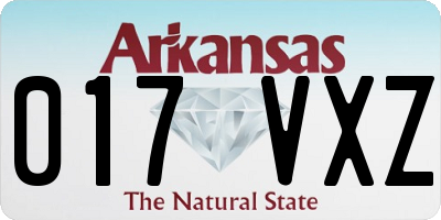 AR license plate 017VXZ