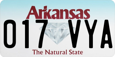 AR license plate 017VYA