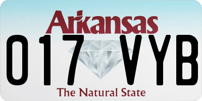 AR license plate 017VYB