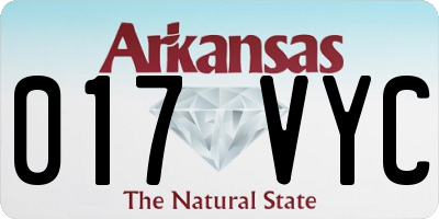 AR license plate 017VYC