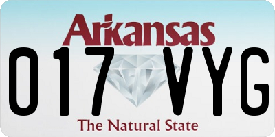 AR license plate 017VYG