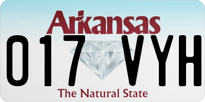 AR license plate 017VYH