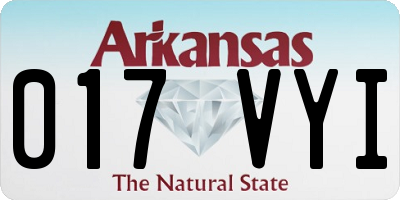 AR license plate 017VYI
