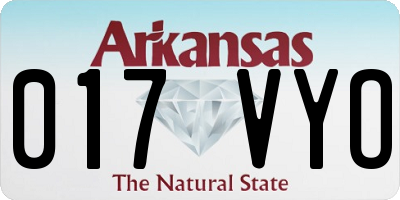 AR license plate 017VYO