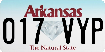 AR license plate 017VYP