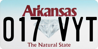 AR license plate 017VYT