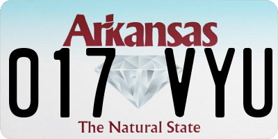 AR license plate 017VYU