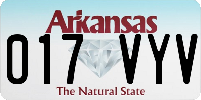 AR license plate 017VYV