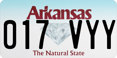 AR license plate 017VYY