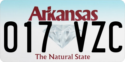 AR license plate 017VZC