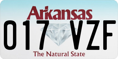 AR license plate 017VZF