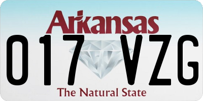 AR license plate 017VZG