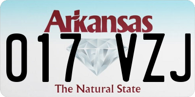 AR license plate 017VZJ