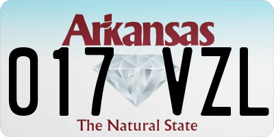 AR license plate 017VZL