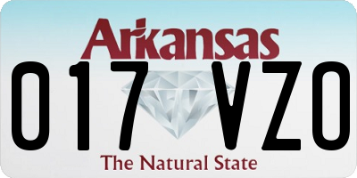 AR license plate 017VZO