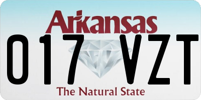 AR license plate 017VZT