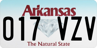 AR license plate 017VZV